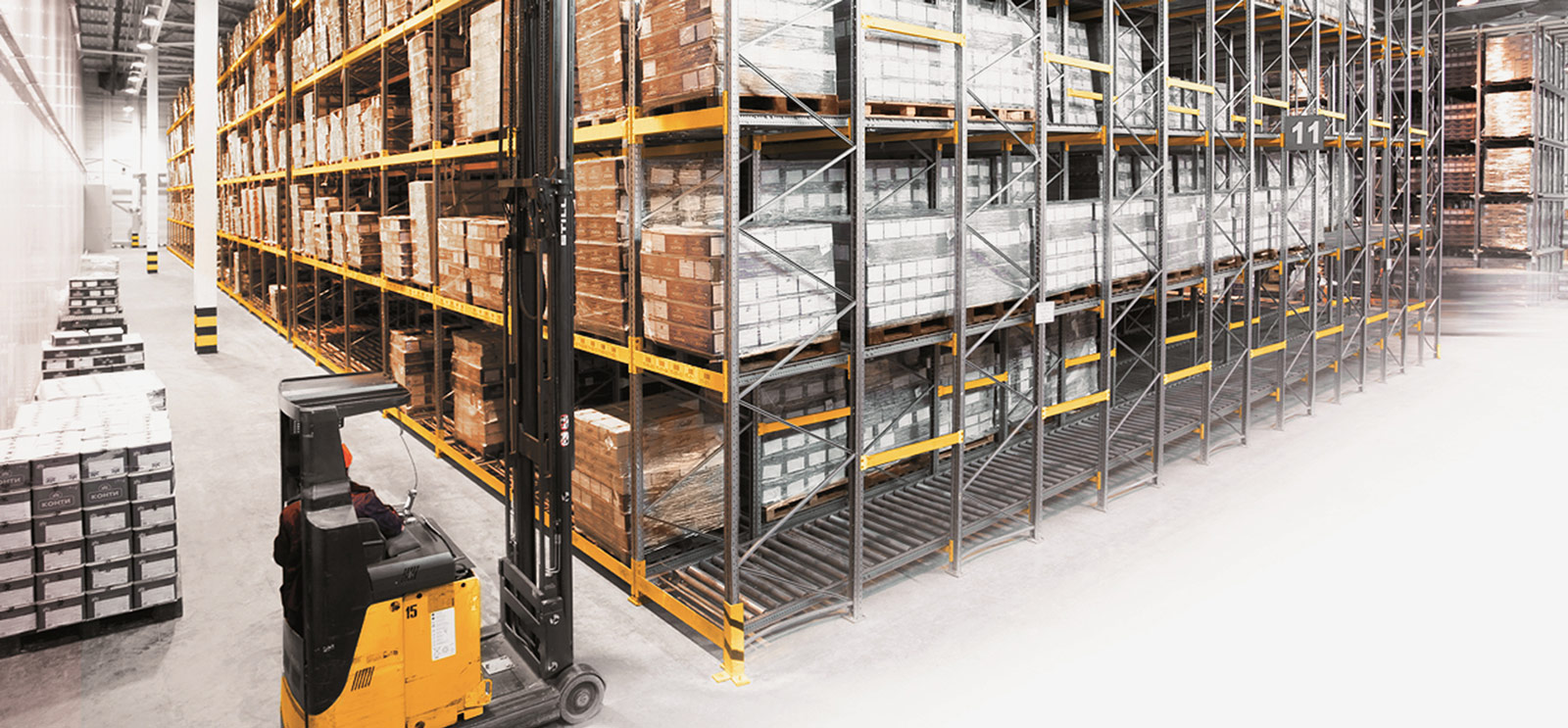 Industrial warehouse storage racking and equipment ready for relocation and recommissioning